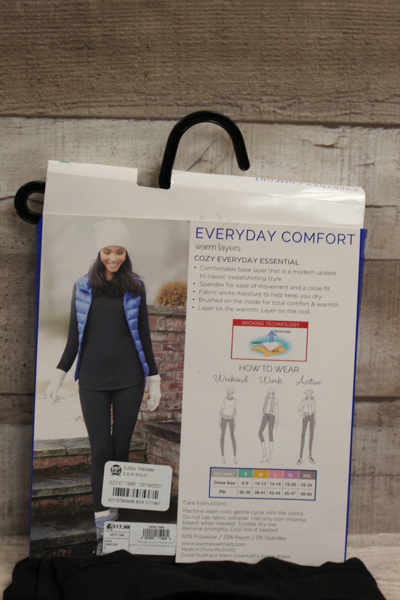 Warm Essentials by Cuddl Duds Women's Everyday Comfort Leggings - Smal –  Military Steals and Surplus