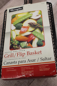 Deluxe Non-Stick Grill / Flip Basket - New