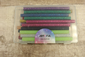 Artful 20-Pack of Glitter Hot Glue Sticks -Glitter -New