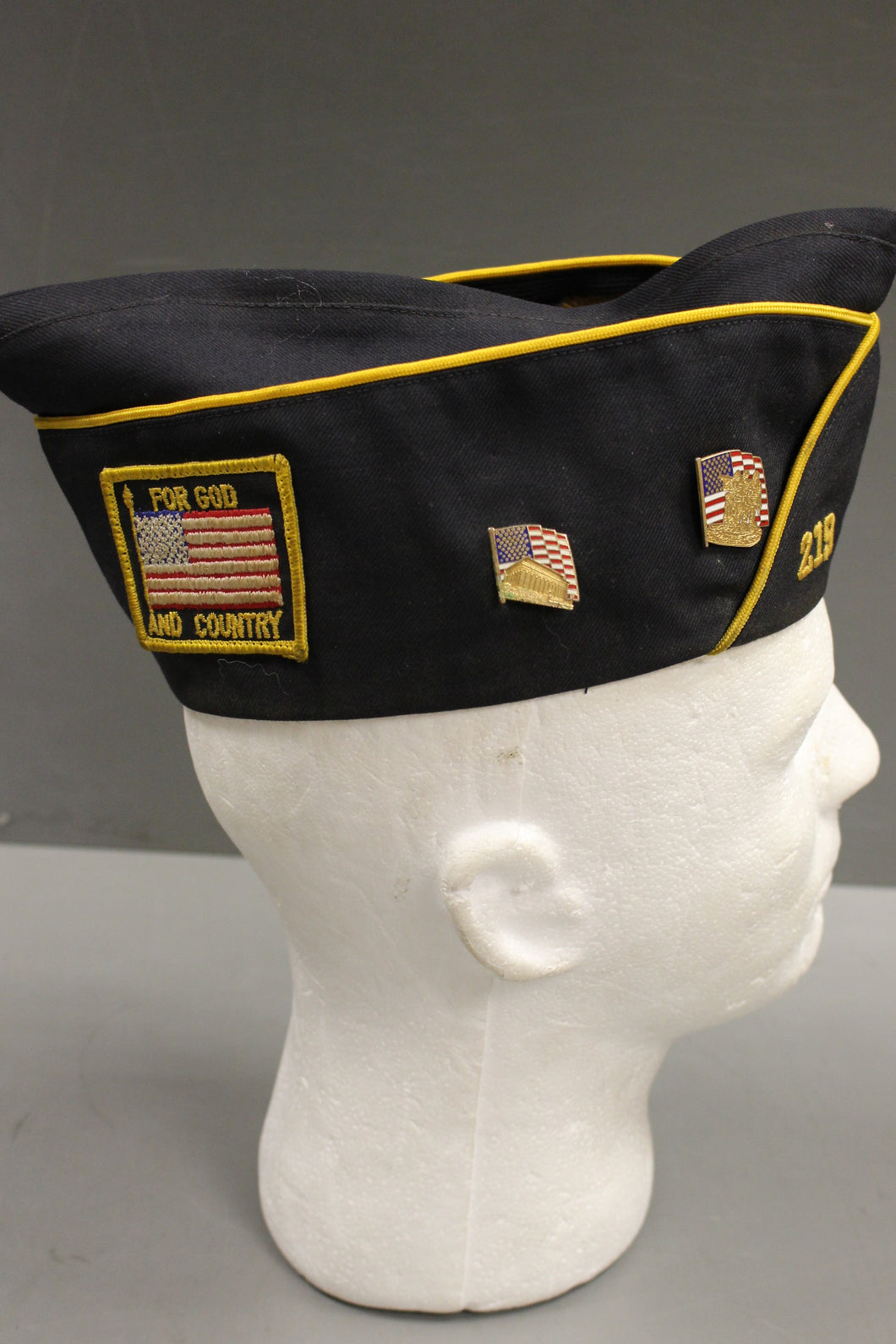 American Legion Plainfield, N.J. Garrison Cap, #219, Size: 6-3/4 F