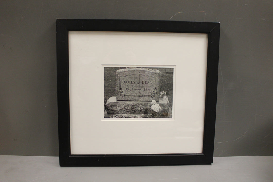 James B. Dean Gravestone Photograph, 1931-1955, Framed