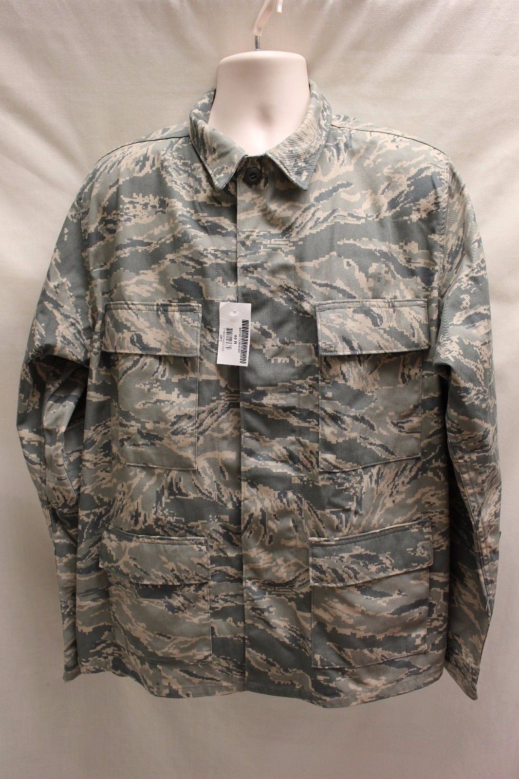 USAF Men's Utility Coat, Digital Tiger, Size: 44L, NSN: 8415-01-536-4591,  New!