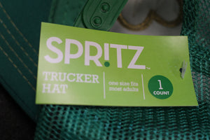 Spritz Green Shamrock Trucker Hat - Saint Patrick's Day - Lucky Clover - Adjustable - New