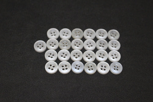 Army Dress Shirt Buttons, Color: White, Pkg of 25